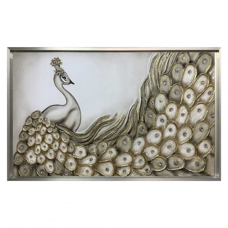 Quadro moderno su tela dipinta a mano Narciso 150x80