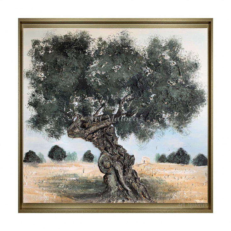 Quadro paesaggio rurale dipinto a mano Terra Mia 120x80