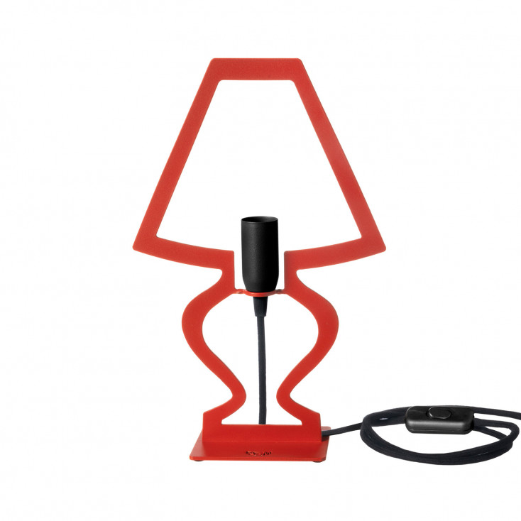 Abatjour Lampada da comodino in metallo dal design moderno e minimalista