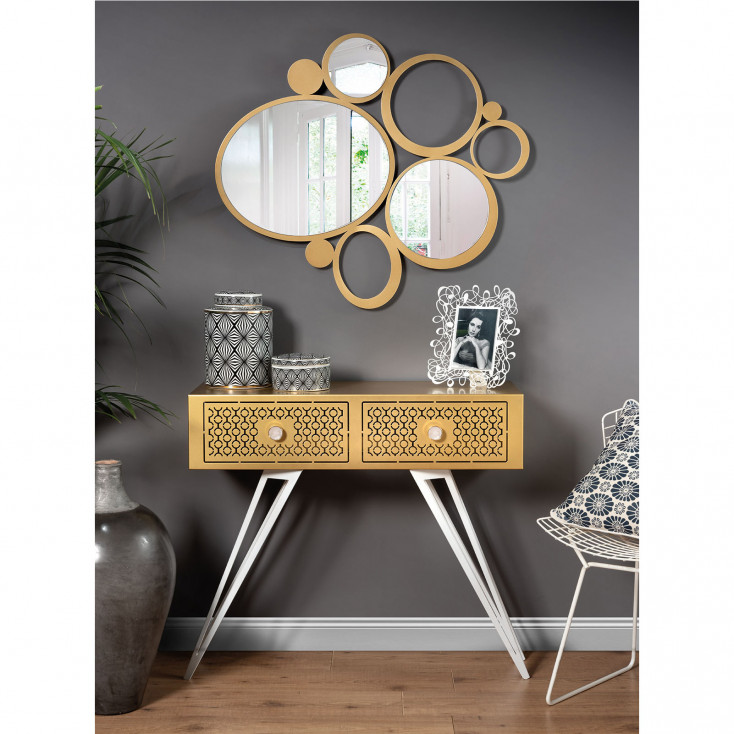 Consolle grande in metallo dal design moderno ed elegante