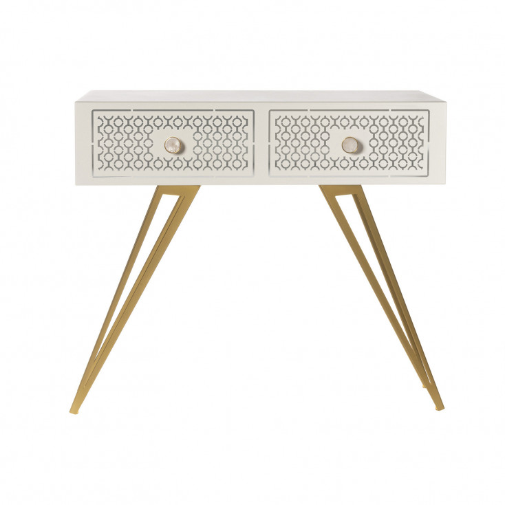 Consolle grande in metallo dal design moderno ed elegante
