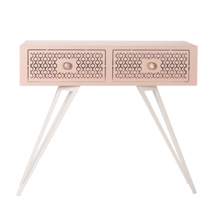 Consolle grande in metallo dal design moderno ed elegante