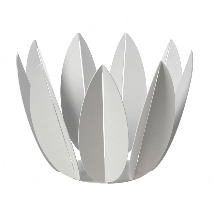 Fruttiera in metallo dal design moderno ed elegante