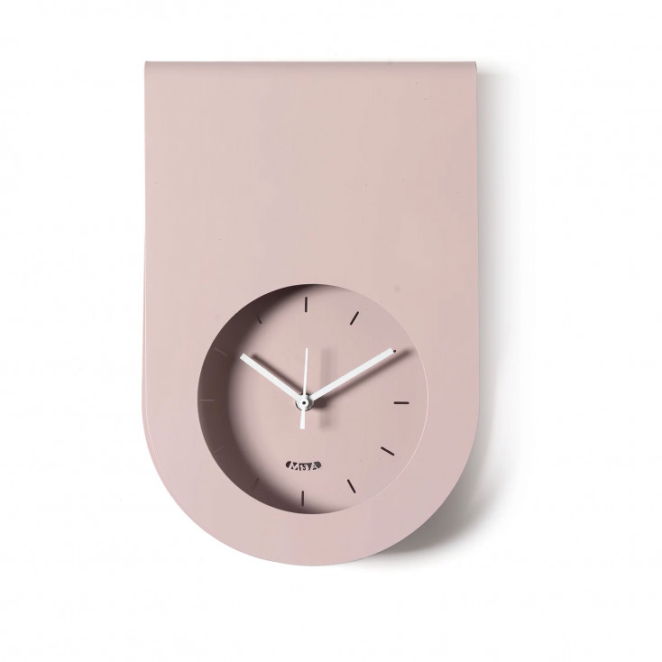 Orologio da parete moderno in metallo con design minimale e quadrante incassato