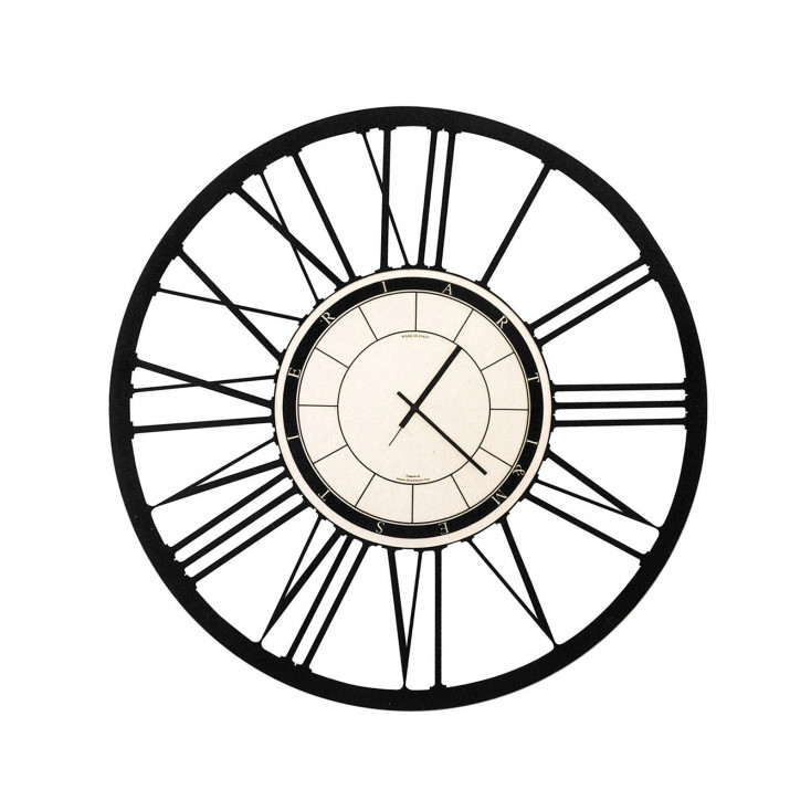 Orologio da muro rotondo in metallo con numero romani dal design moderno