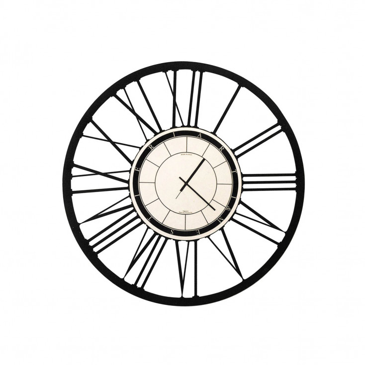 Orologio da muro rotondo piccolo in metallo dal design moderno ed elegante