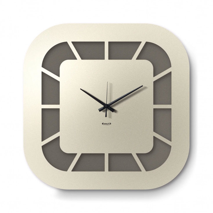 Orologio da parete minimalista dalle linee arrotondate