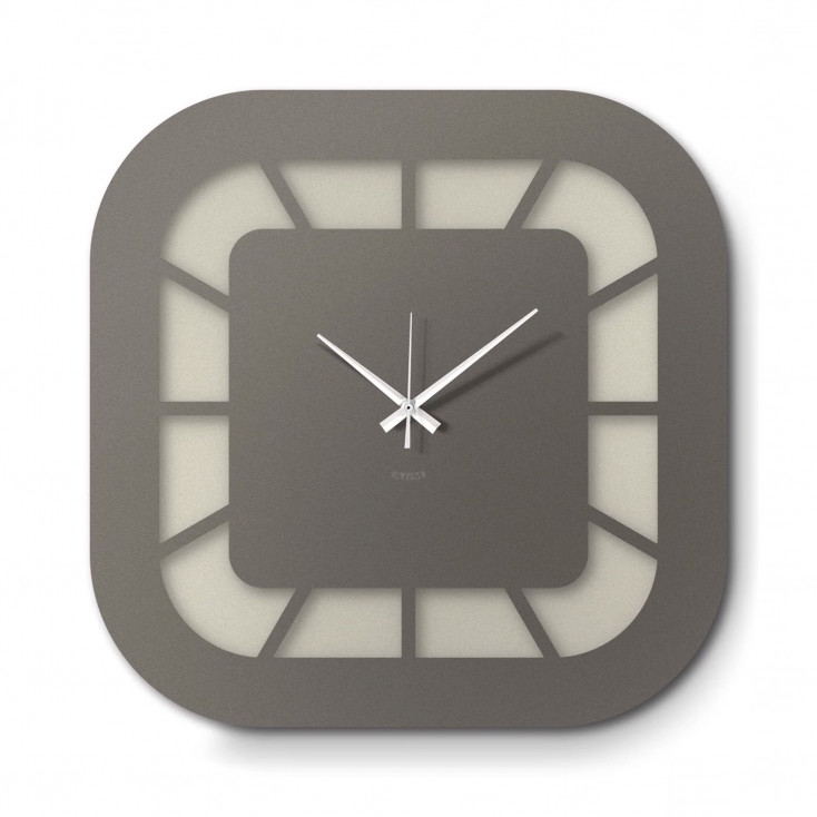 Orologio da parete minimalista dalle linee arrotondate