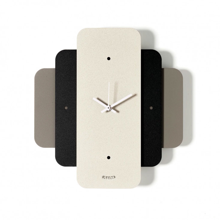 Orologio da parete moderno in metallo colorato design geometrico