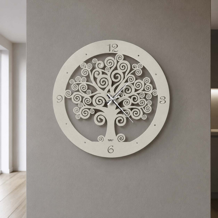 Orologio da parete piccolo con lancette in alluminio