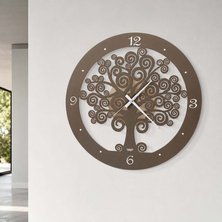 Orologio da parete piccolo con lancette in alluminio