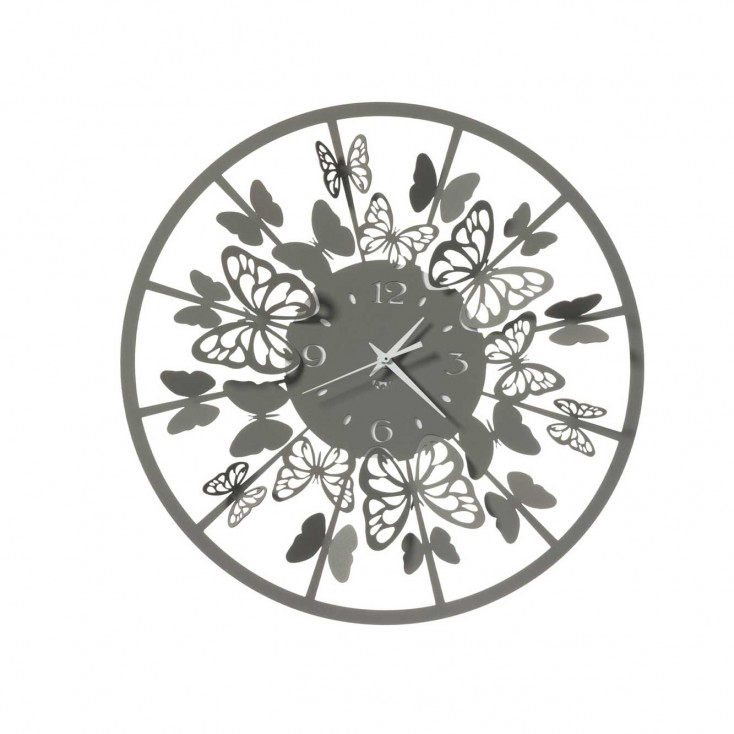 Orologio da parete rotondo piccolo in metallo dal design moderno