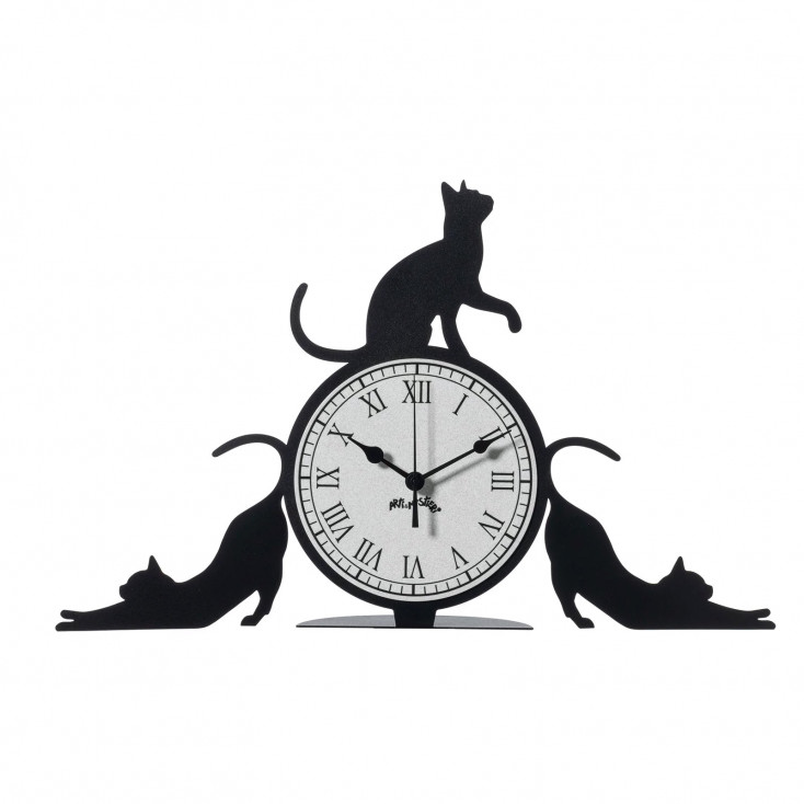 Orologio da tavolo in metallo dal design particolare