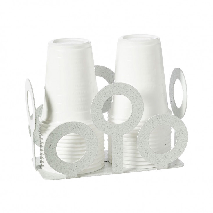 Porta bicchieri in metallo per bicchieri di plastica