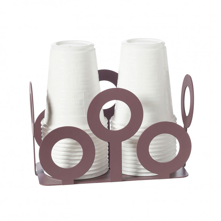 Porta bicchieri in metallo per bicchieri di plastica
