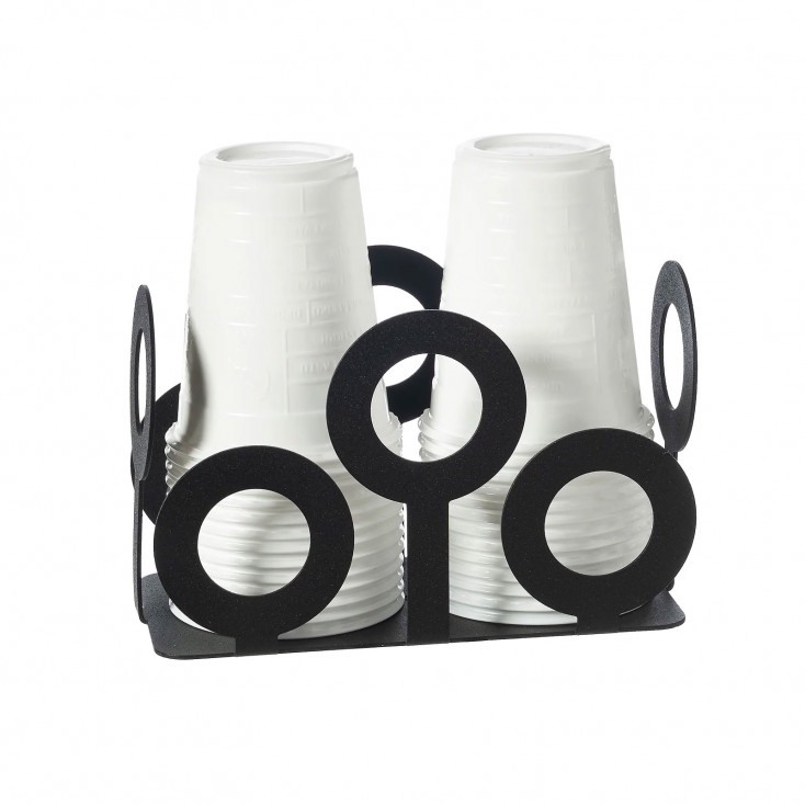 Porta bicchieri in metallo per bicchieri di plastica