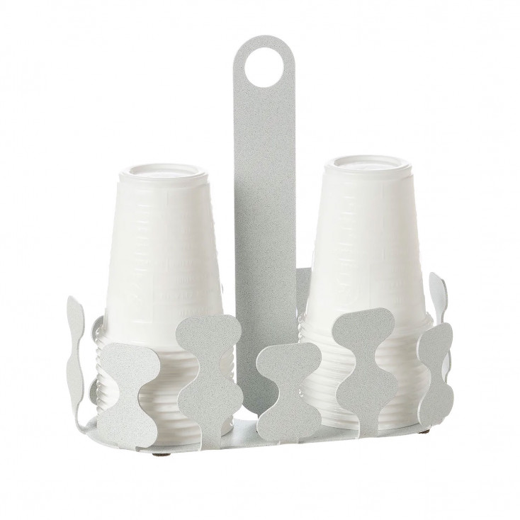 Porta bicchieri in metallo per bicchieri di plastica