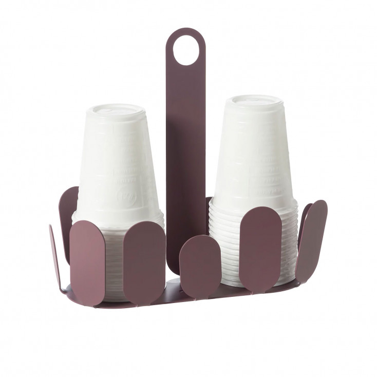 Porta bicchieri in metallo per bicchieri di plastica