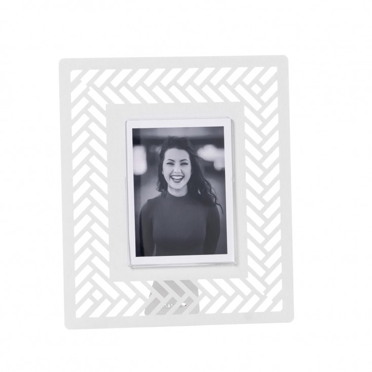 Portafoto da tavolo con cornice in metallo dal design moderno
