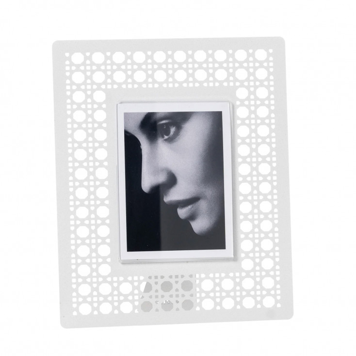 Portafoto da tavolo con cornice in metallo dal design moderno
