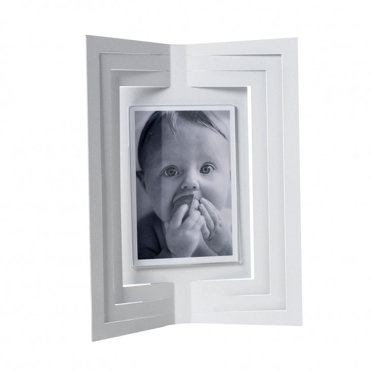 Portafoto da tavolo con cornice in metallo moderna