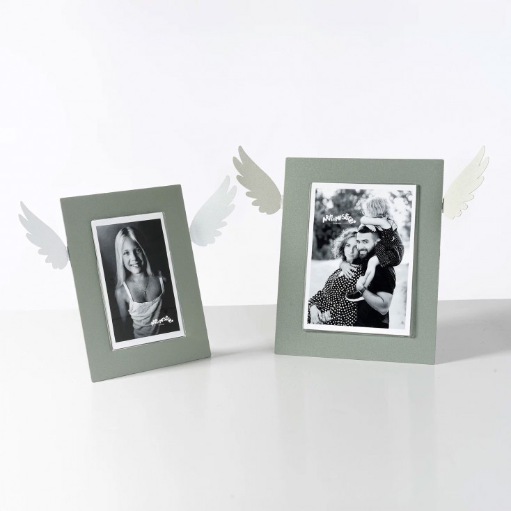 Portafoto da tavolo di design in metallo grande