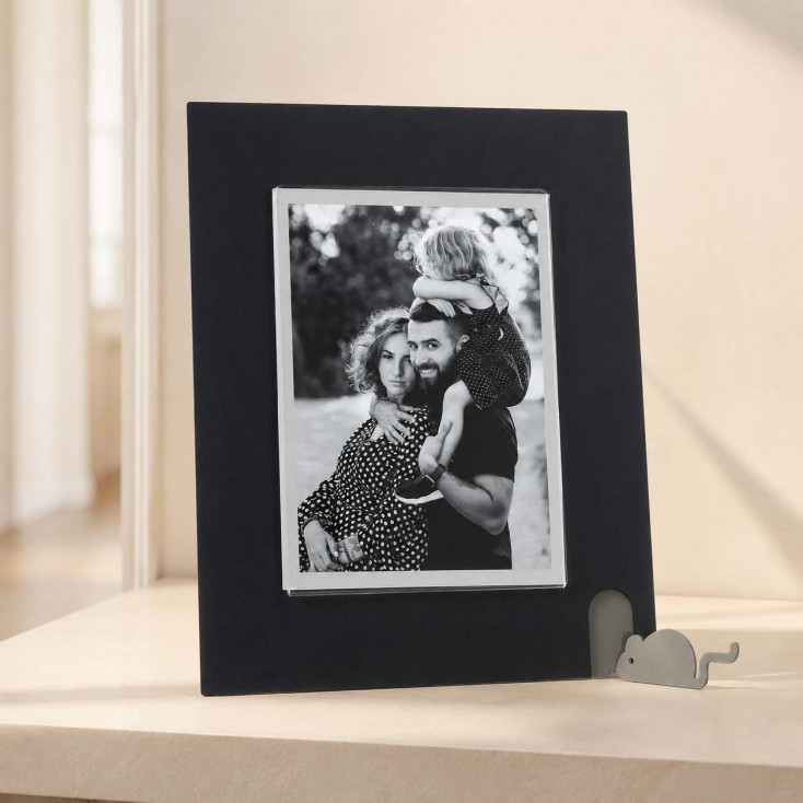 Portafoto da tavolo grande in metallo dal design particolare