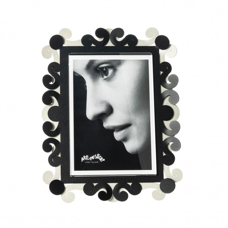 Portafoto grande in metallo di design