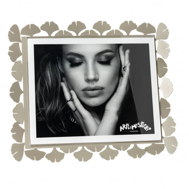 Portafoto maxi orizzontale in metallo di design