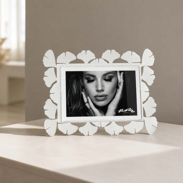 Portafoto piccolo orizzontale in metallo di design