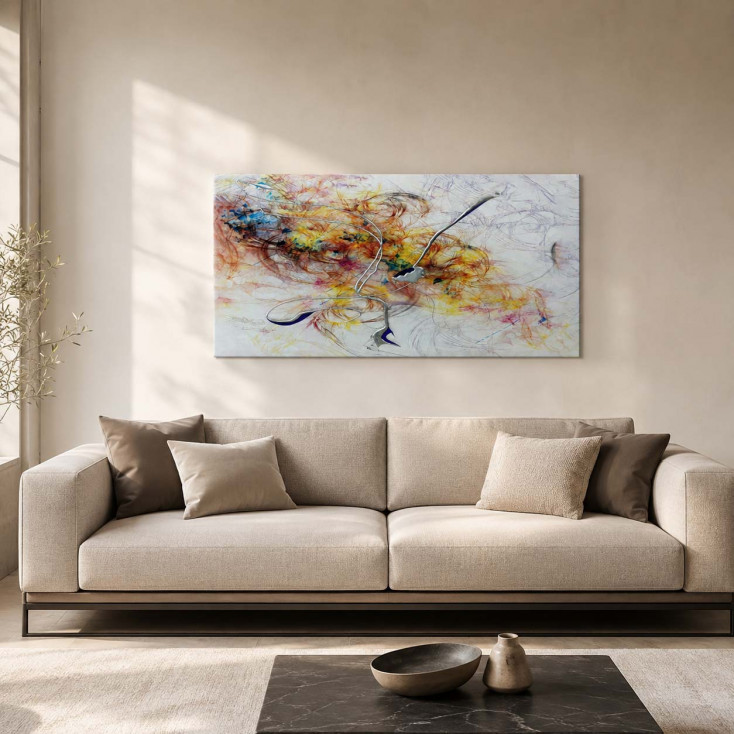 Quadro con tema in rilievo 3d moderno decori materici e foglia oro 100X50