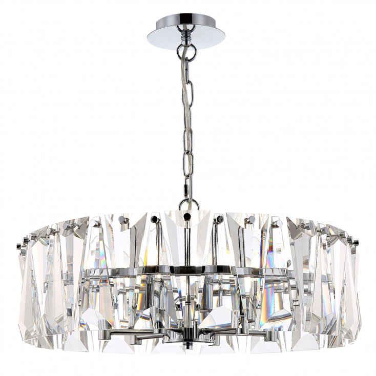 Lampadario grande moderno con diffusori in vetro