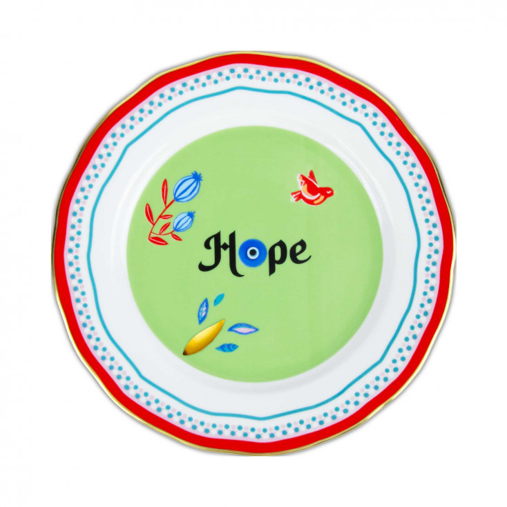 Piatto frutta in porcellana dal design moderno ed elegante "Hope"