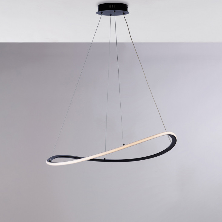 Lampada a sospensione a LED con struttura in alluminio e diffusor in acrilico