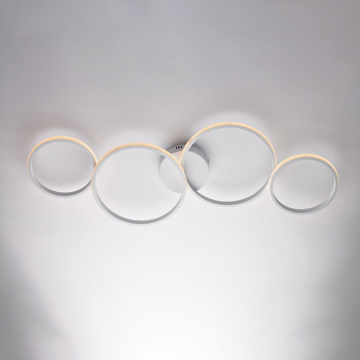 Plafoniera a LED con struttura in alluminio dal design moderno