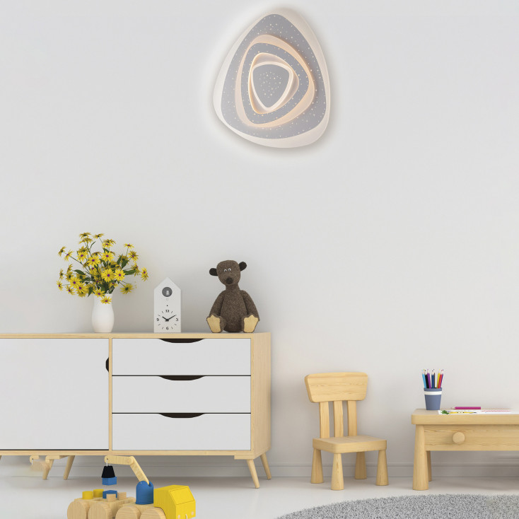 Plafoniera da soffitto a LED con struttura in alluminio dal design moderno