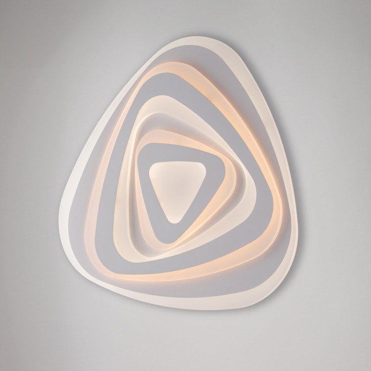 Plafoniera da soffitto a LED struttura triangolare in alluminio design moderno