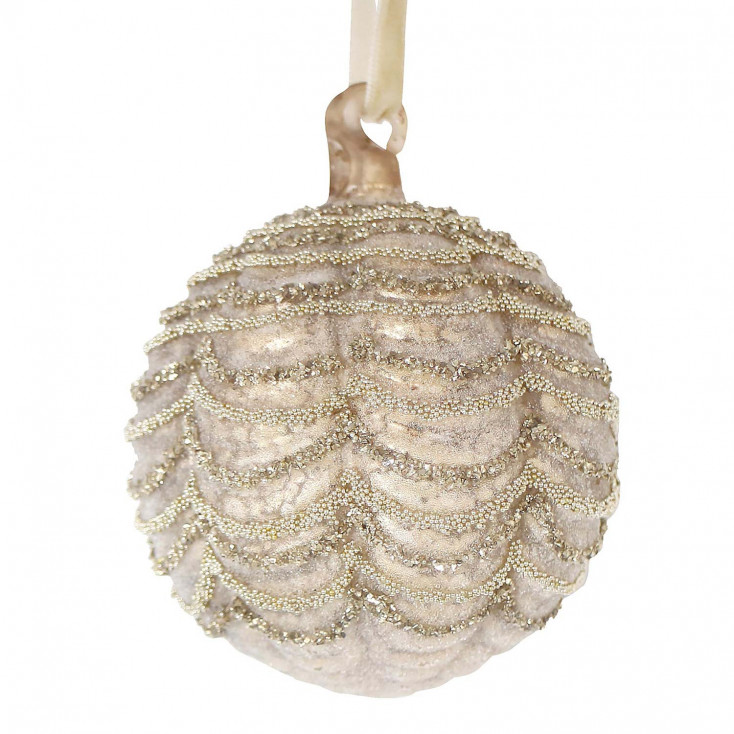Pallina di natale in vetro d.8