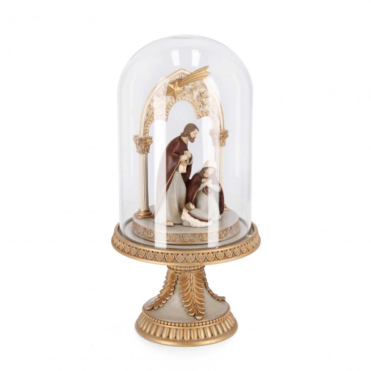Presepe con la natività con campana