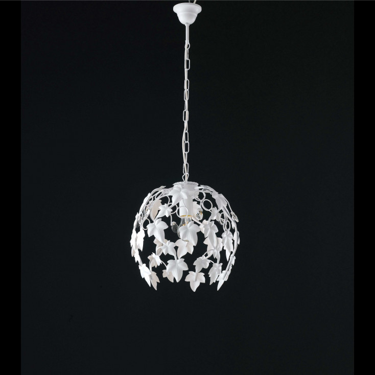 Lampada a sospensione piccolo con struttura in metallo dalle linee classiche