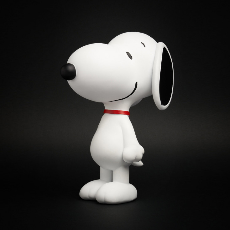 Scultura da tavolo grande in resina Snoopy Standing