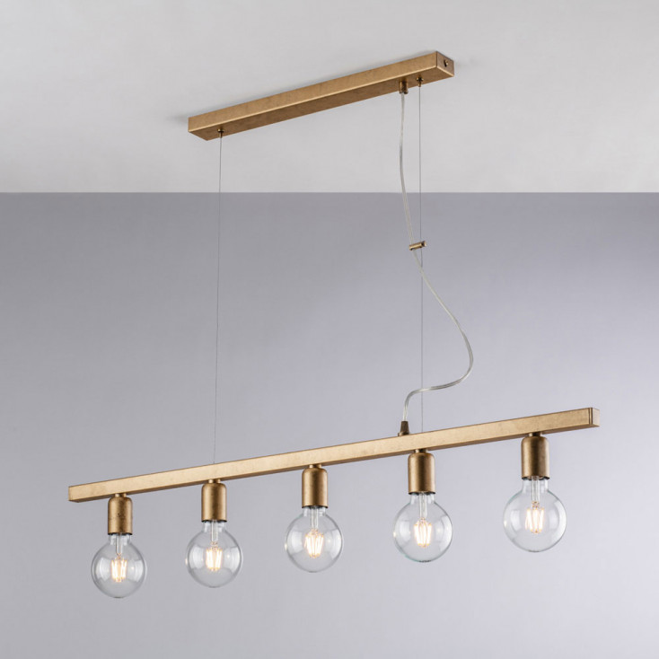 Lampada a sospensione moderna piccola con struttura in metallo