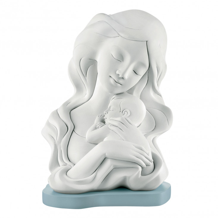 Bomboniera Battesimo - statuina con abbraccio di mamma