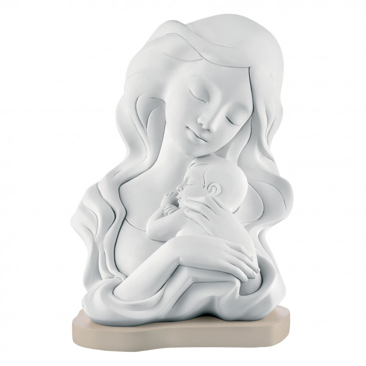Bomboniera Battesimo - statuina con abbraccio di mamma