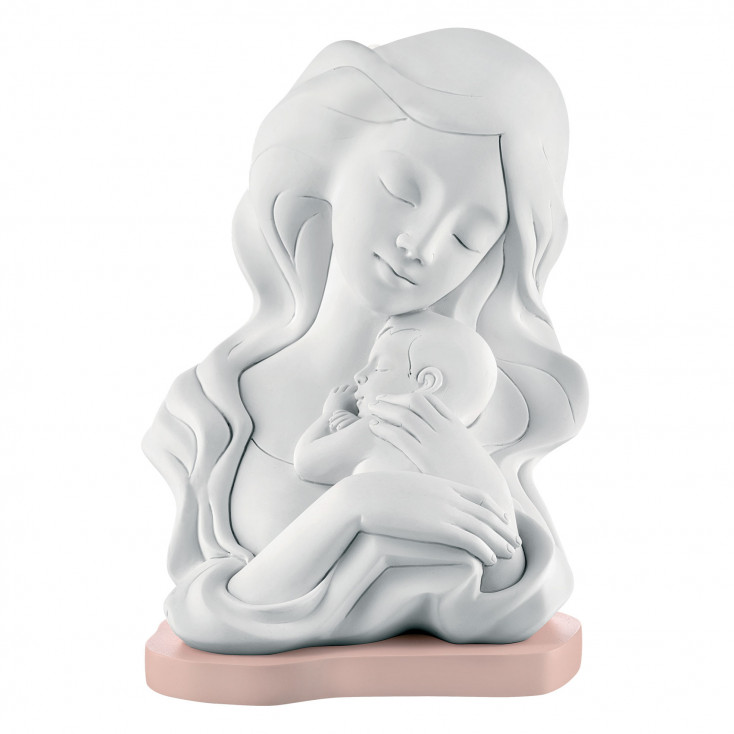 Bomboniera Battesimo - statuina con abbraccio di mamma