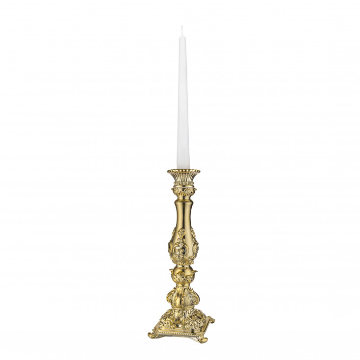 Candelabro alto in marmorino dal design moderno ed elegante