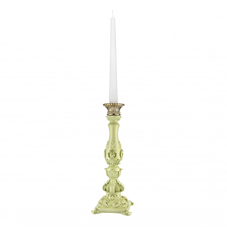 Candelabro alto in marmorino dal design moderno ed elegante