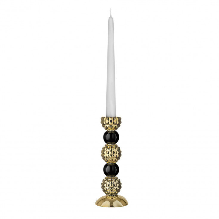 Candelabro alto per una candela in marmorino dal design elegante
