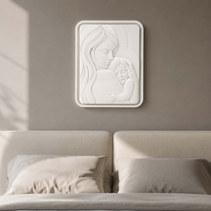 Capezzale moderno con la maternità per camera da letto in marmorino