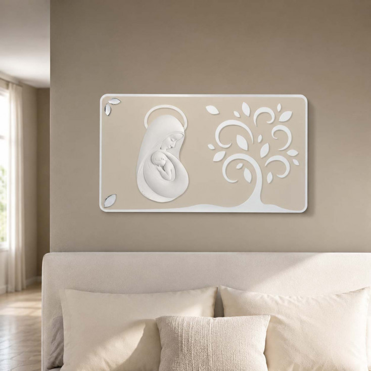 Capezzale moderno per camera da letto con maternità 70x40 in legno